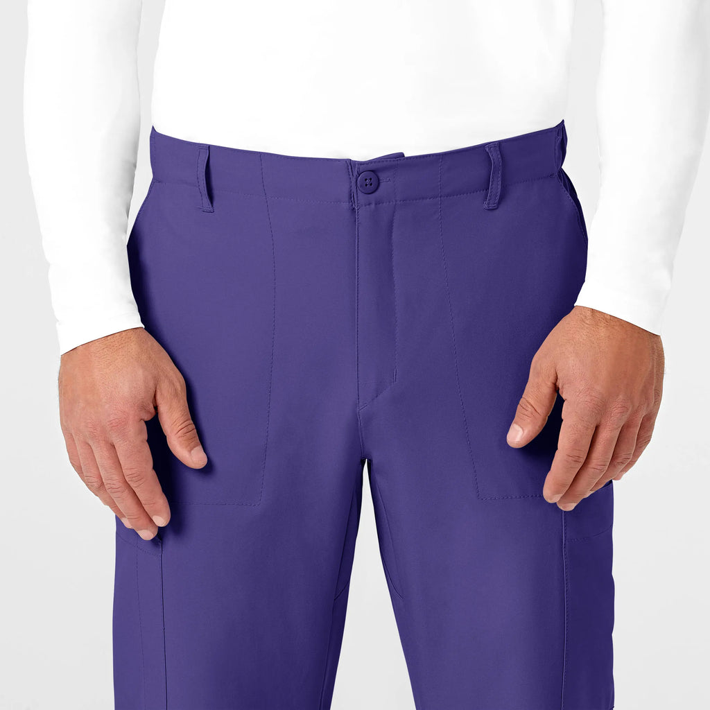 Wink Scrubs Men's Flat Front Cargo Scrub Pant Grape | scrub-supply.com