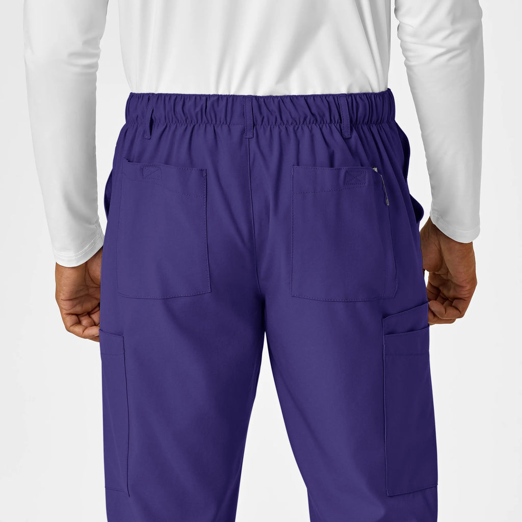 Wink Scrubs Men's Flat Front Cargo Scrub Pant Grape | scrub-supply.com