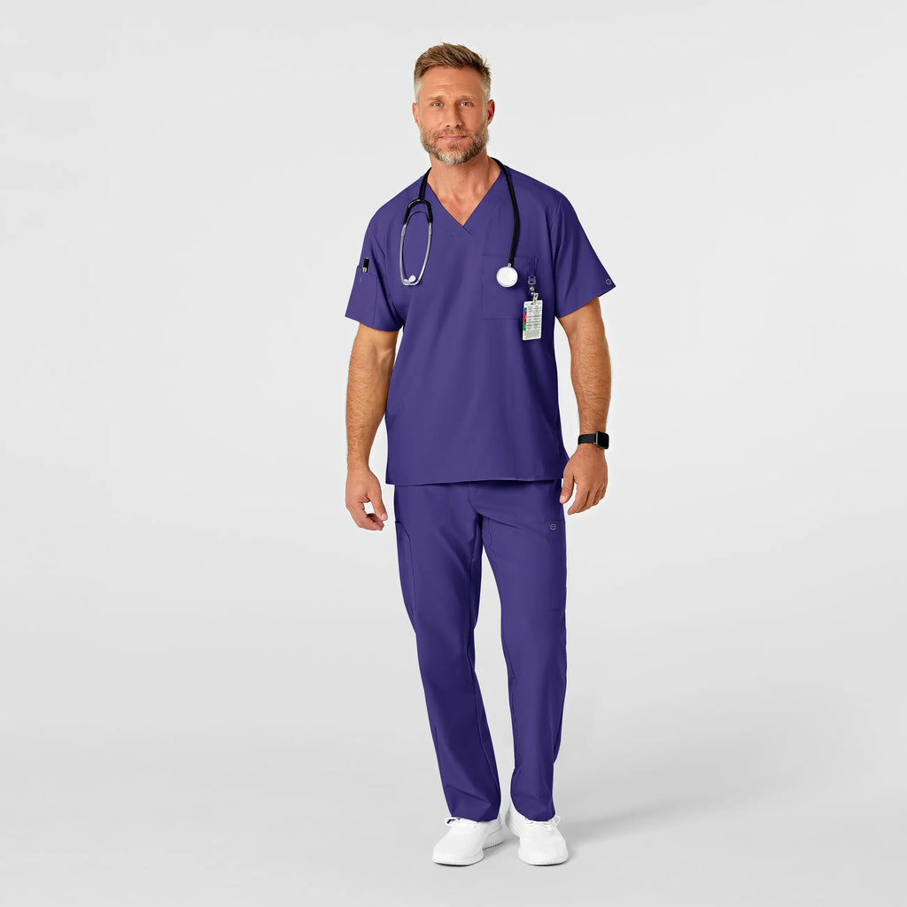 Wink Scrubs Men's Flat Front Cargo Scrub Pant Grape | scrub-supply.com