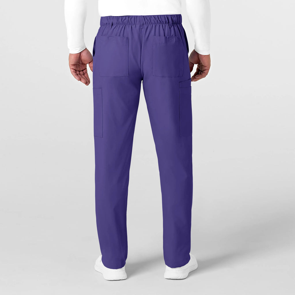 Wink Scrubs Men's Flat Front Cargo Scrub Pant Grape | scrub-supply.com