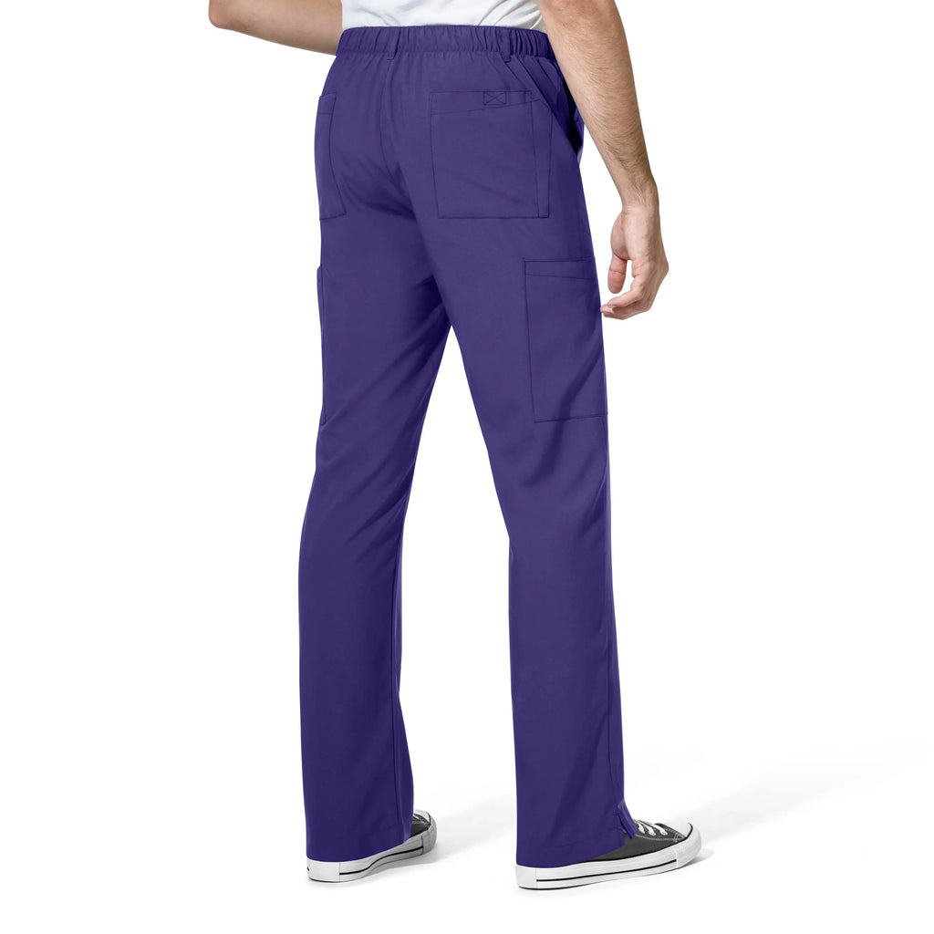 Wink Scrubs Men's Flat Front Cargo Scrub Pant Grape | scrub-supply.com