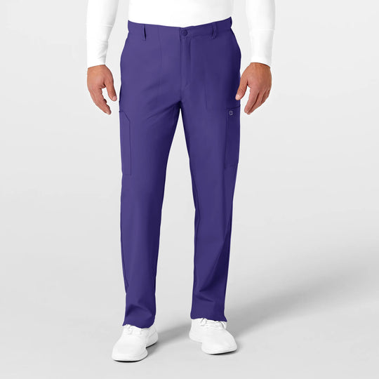 Wink Scrubs Men's Flat Front Cargo Scrub Pant Grape | scrub-supply.com