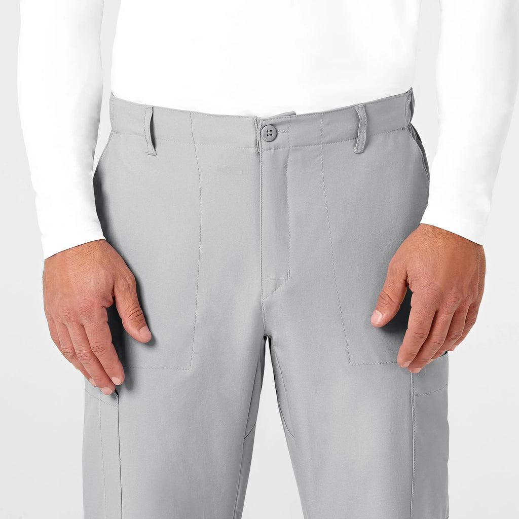 Wink Scrubs Men's Flat Front Cargo Scrub Pant Grey | scrub-supply.com