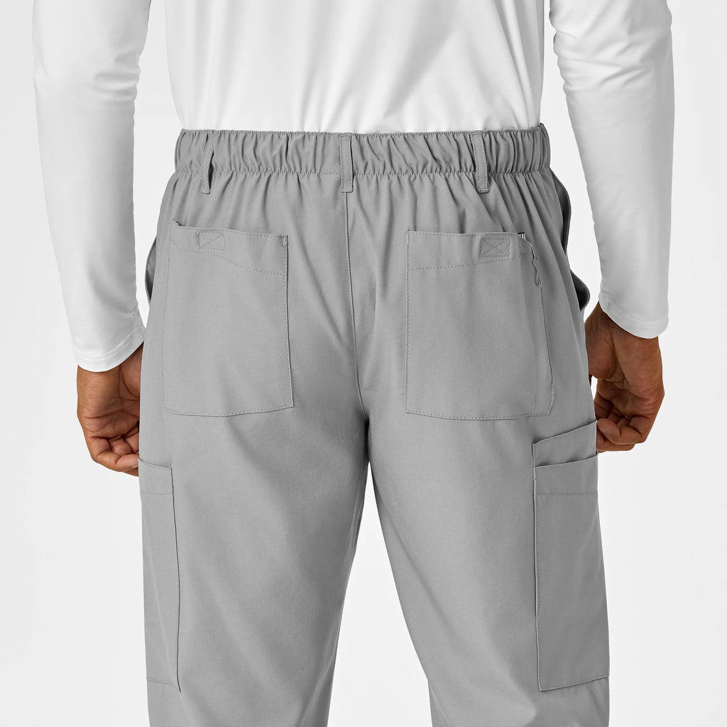 Wink Scrubs Men's Flat Front Cargo Scrub Pant Grey | scrub-supply.com