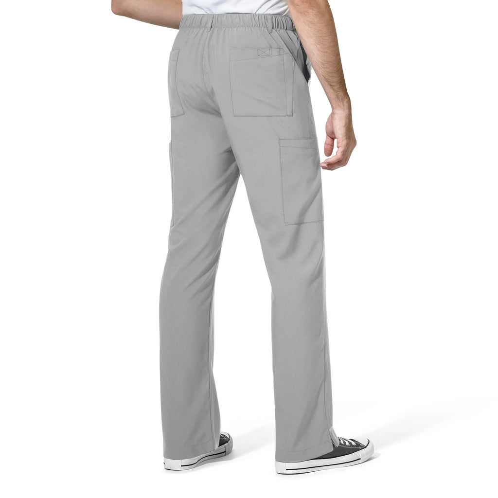 Wink Scrubs Men's Flat Front Cargo Scrub Pant Grey | scrub-supply.com