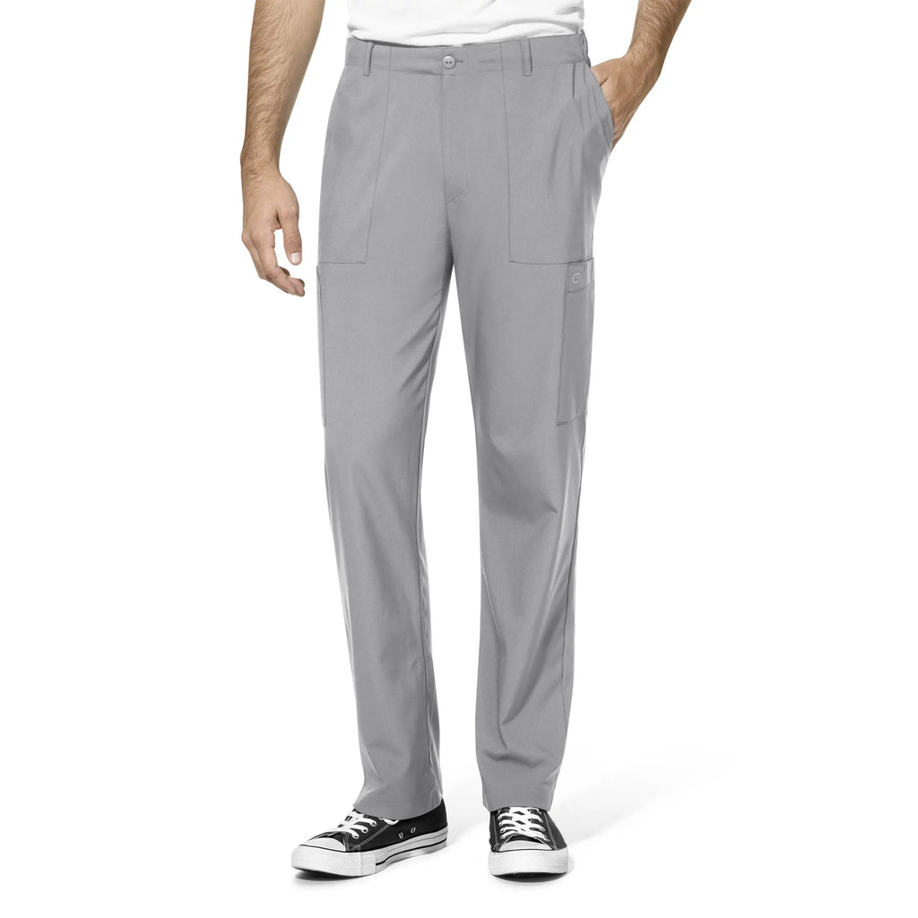 Wink Scrubs Men's Flat Front Cargo Scrub Pant Grey | scrub-supply.com