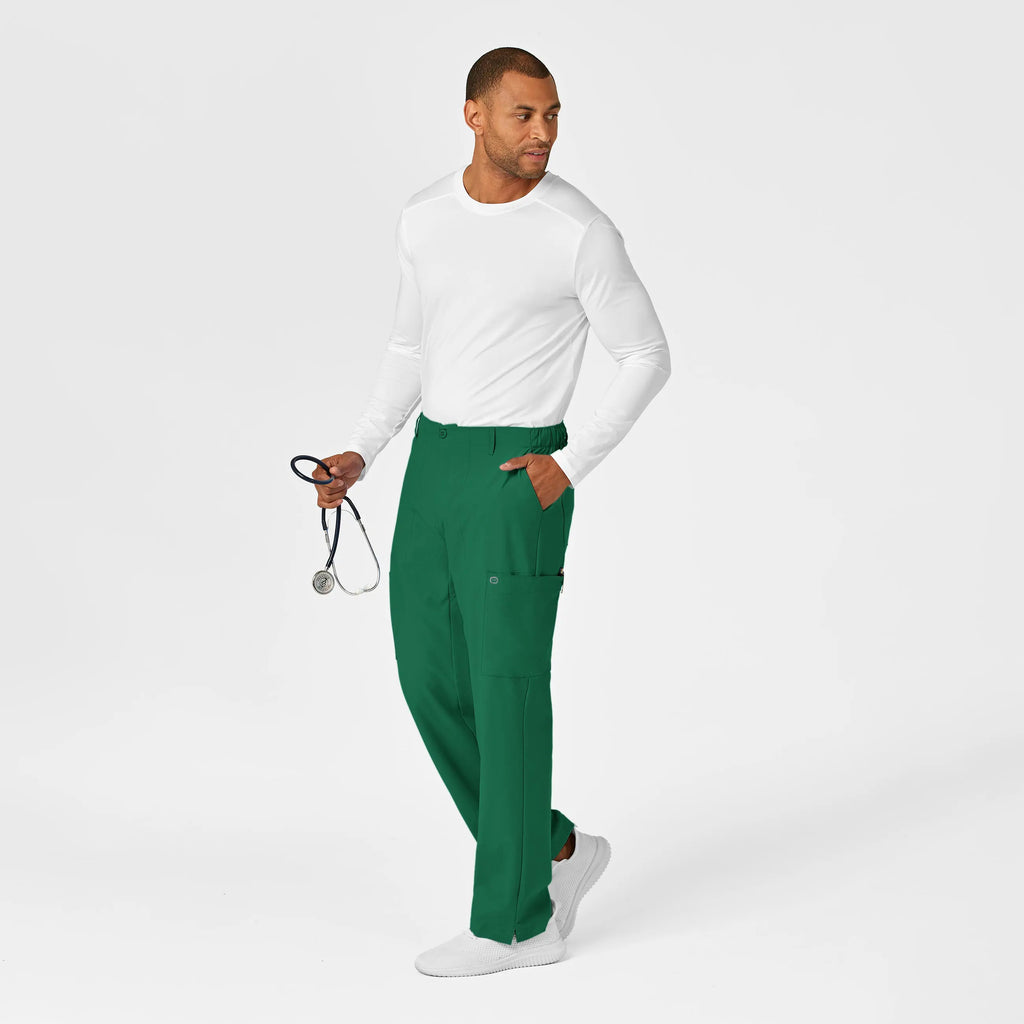 Wink Scrubs Men's Flat Front Cargo Scrub Pant Hunter | scrub-supply.com