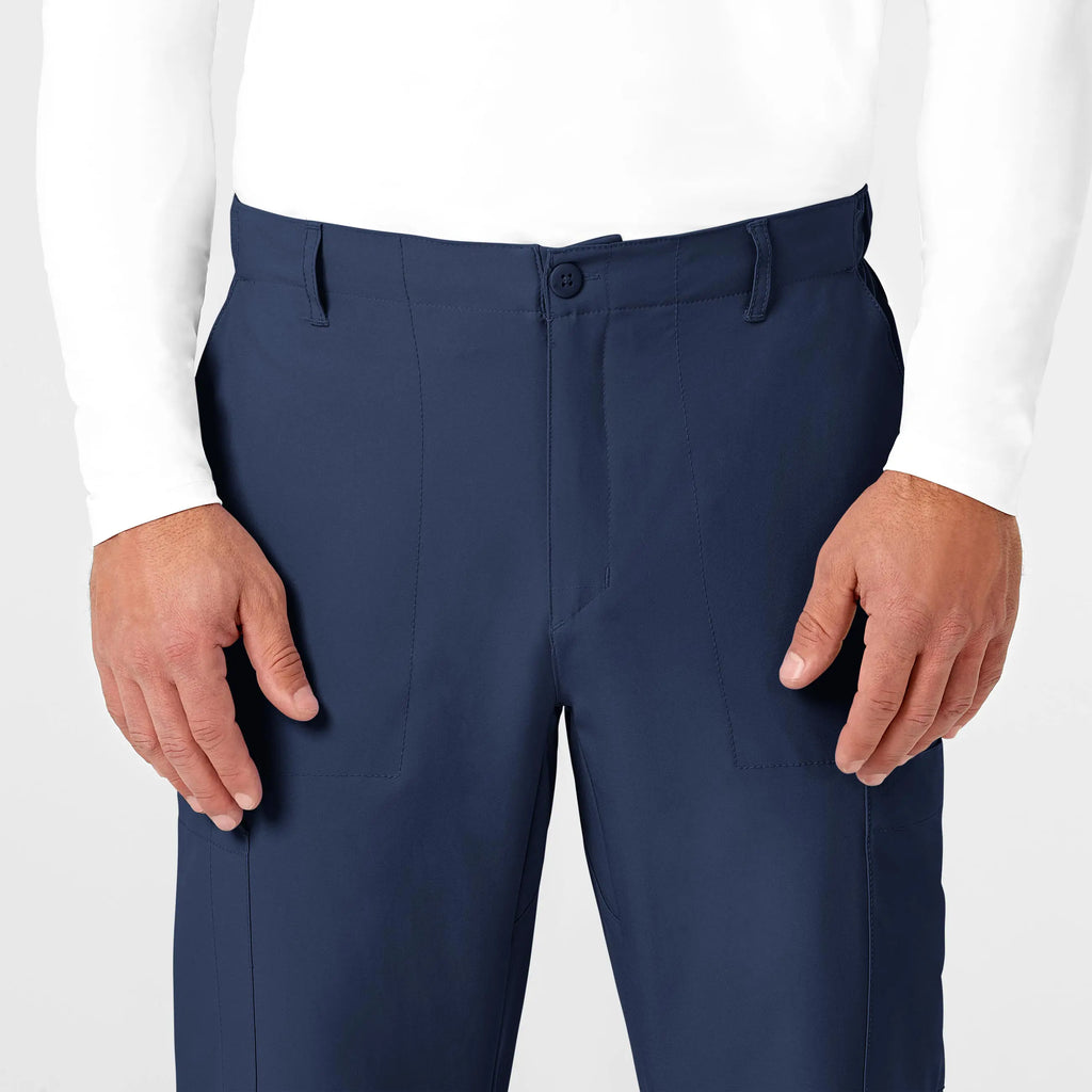 Wink Scrubs Men's Flat Front Cargo Scrub Pant Navy | scrub-supply.com