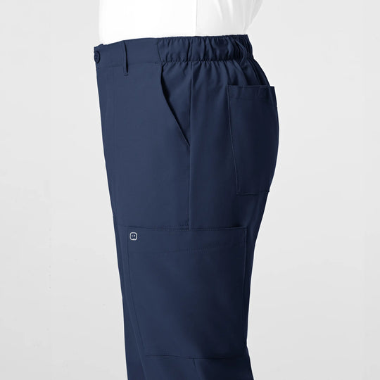 Wink Scrubs Men's Flat Front Cargo Scrub Pant Navy | scrub-supply.com