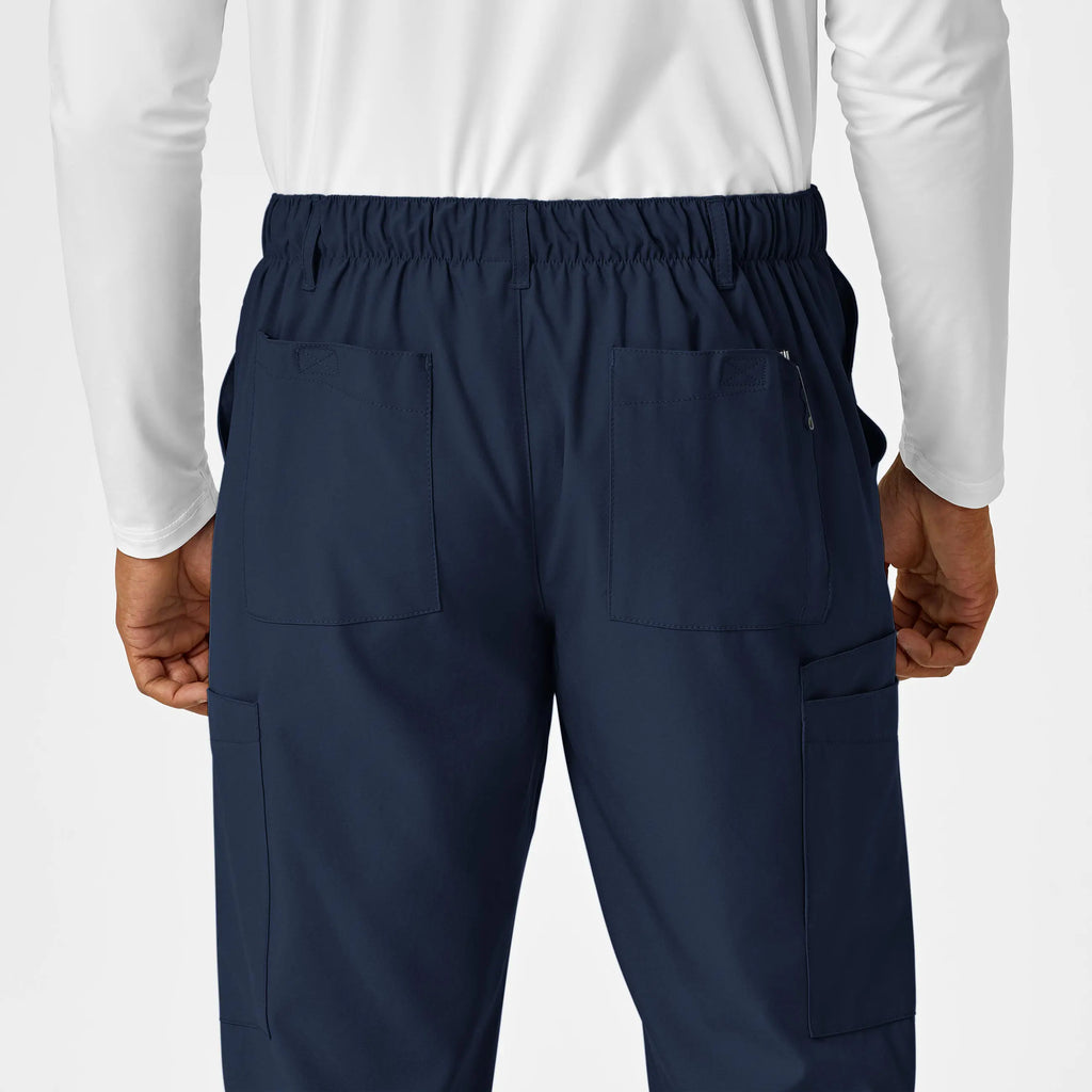 Wink Scrubs Men's Flat Front Cargo Scrub Pant Navy | scrub-supply.com