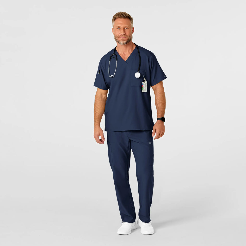 Wink Scrubs Men's Flat Front Cargo Scrub Pant Navy | scrub-supply.com