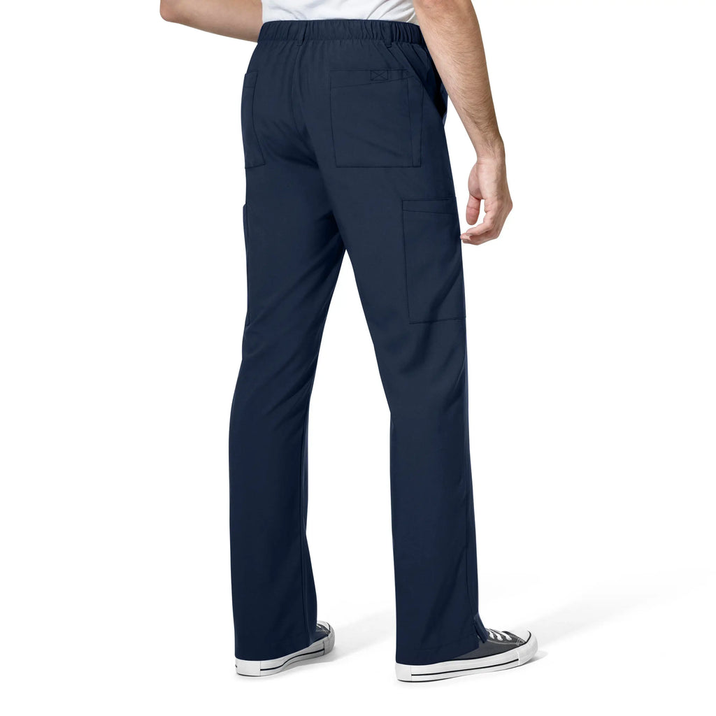 Wink Scrubs Men's Flat Front Cargo Scrub Pant Navy | scrub-supply.com