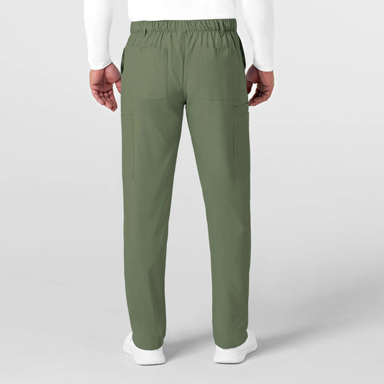Wink Scrubs Men's Flat Front Cargo Scrub Pant Olive | scrub-supply.com