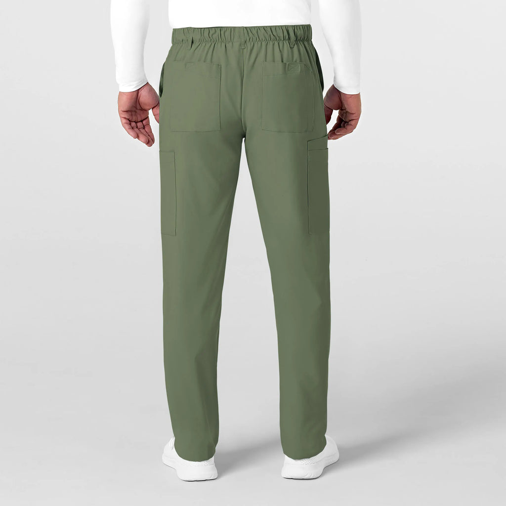 Wink Scrubs Men's Flat Front Cargo Scrub Pant Olive | scrub-supply.com