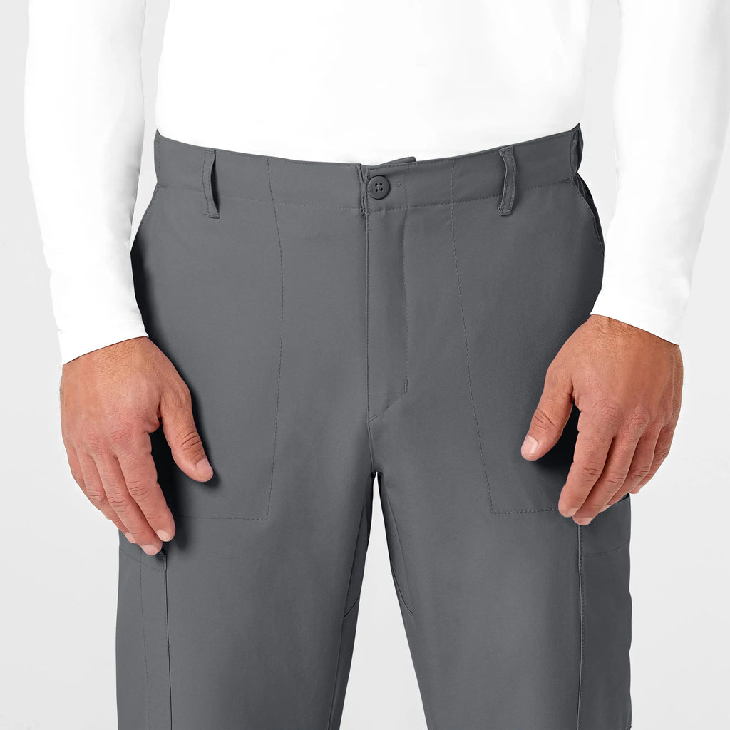 Wink Scrubs Men's Flat Front Cargo Scrub Pant Pewter | scrub-supply.com