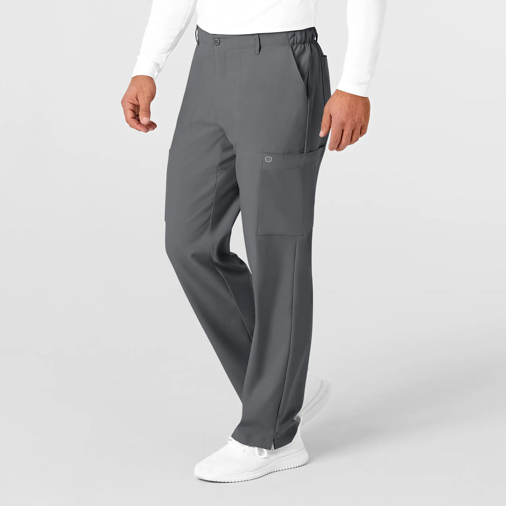 Wink Scrubs Men's Flat Front Cargo Scrub Pant Pewter | scrub-supply.com