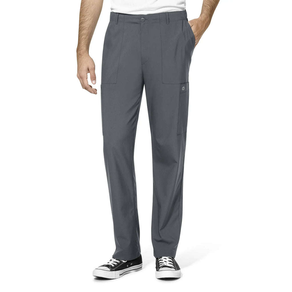 Wink Scrubs Men's Flat Front Cargo Scrub Pant Pewter | scrub-supply.com