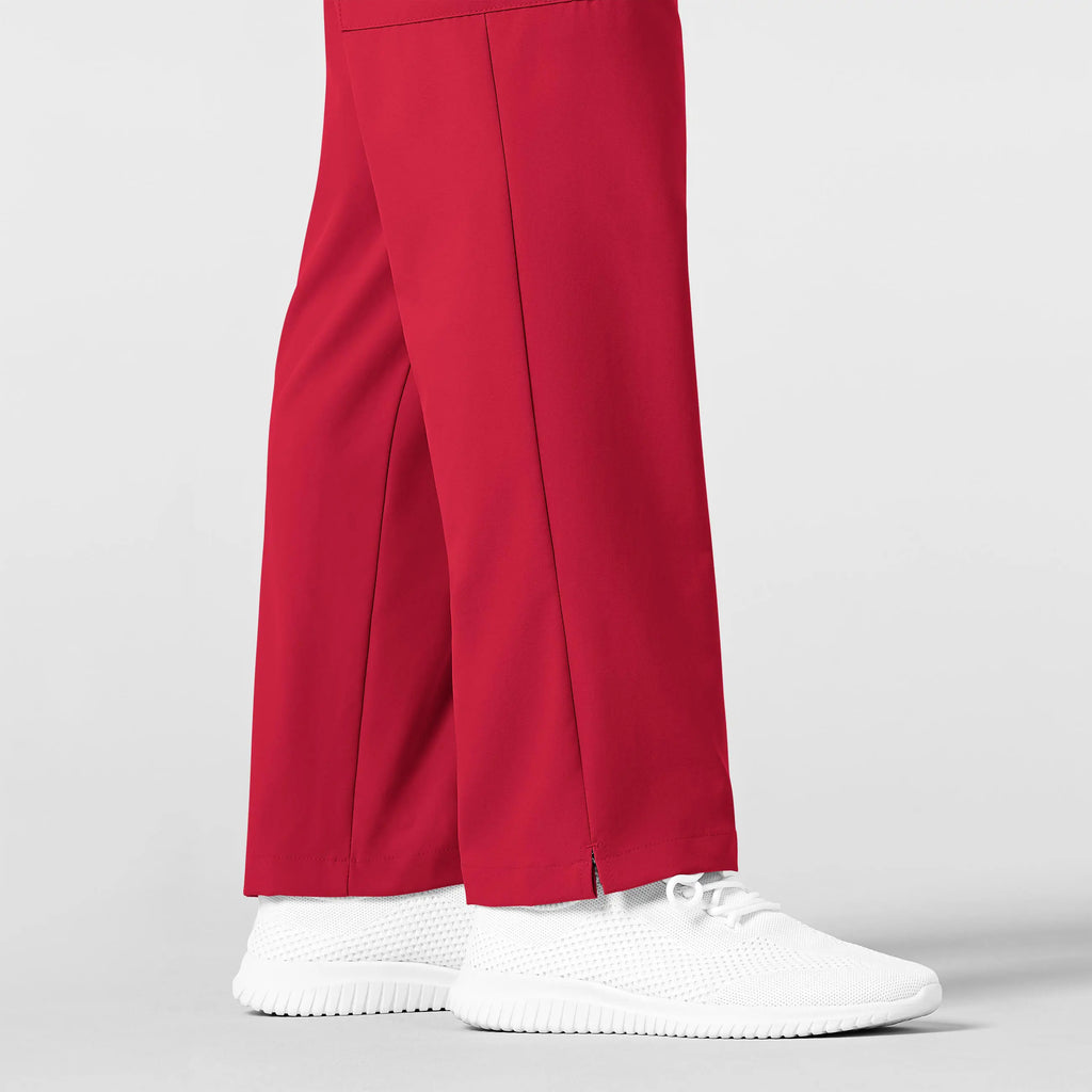 Wink Scrubs Men's Flat Front Cargo Scrub Pant Red | scrub-supply.com