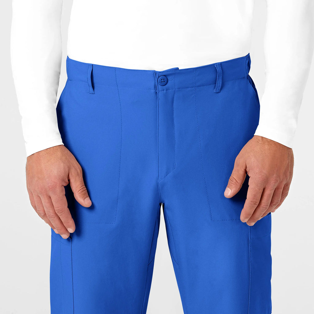 Wink Scrubs Men's Flat Front Cargo Scrub Pant Royal Blue | scrub-supply.com