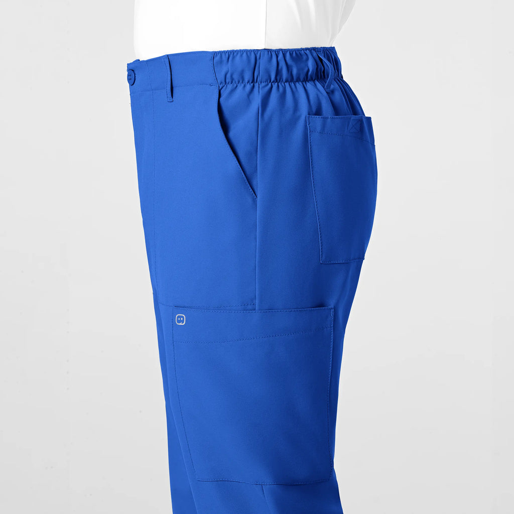 Wink Scrubs Men's Flat Front Cargo Scrub Pant Royal Blue | scrub-supply.com