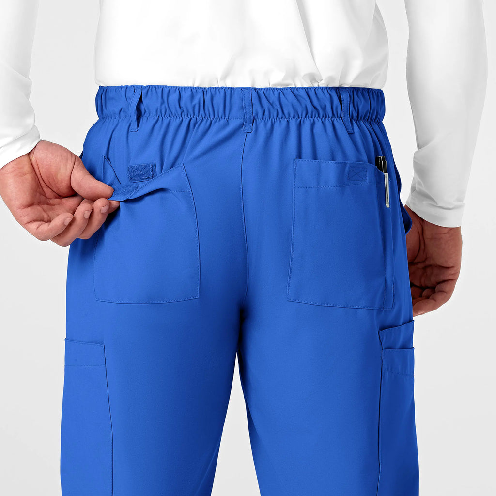 Wink Scrubs Men's Flat Front Cargo Scrub Pant Royal Blue | scrub-supply.com