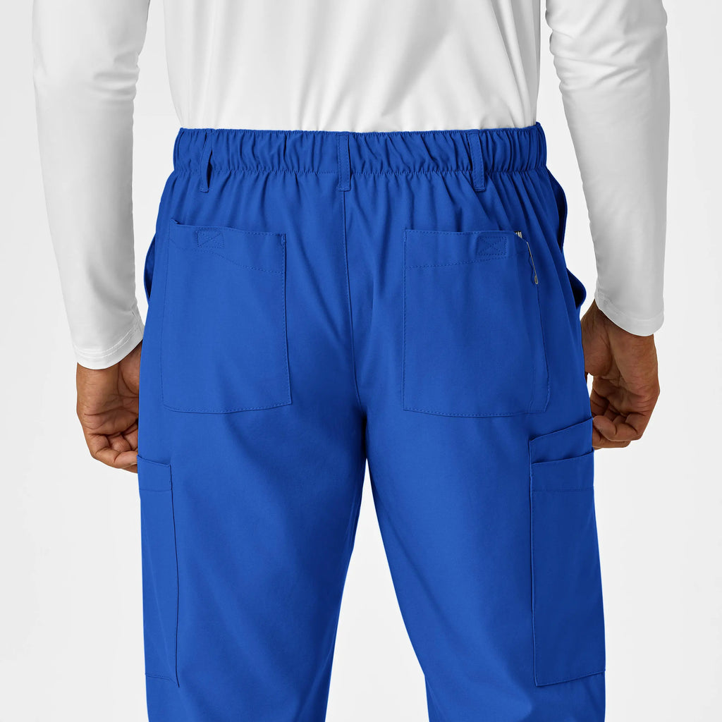 Wink Scrubs Men's Flat Front Cargo Scrub Pant Royal Blue | scrub-supply.com