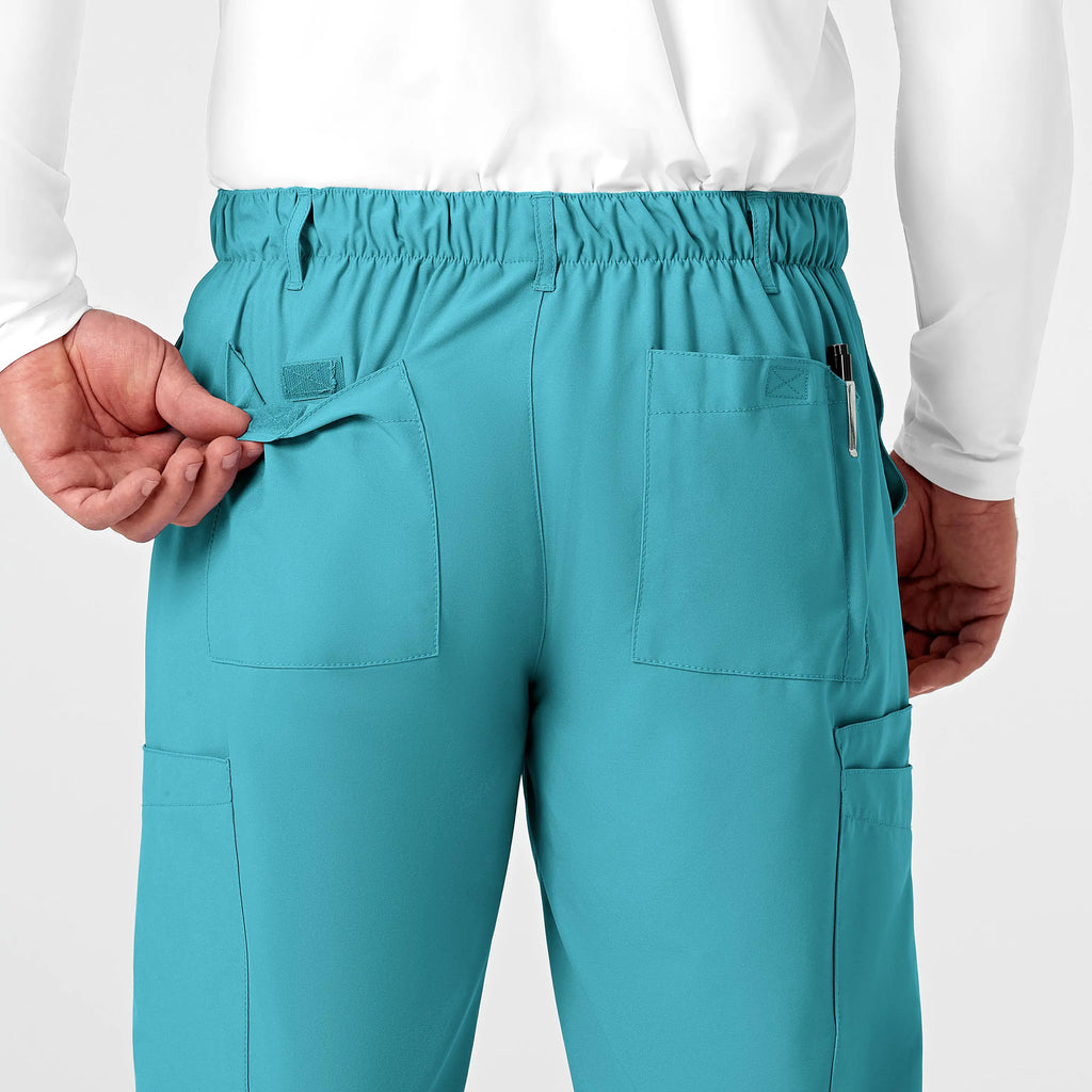 Wink Scrubs Men's Flat Front Cargo Scrub Pant Teal | scrub-supply.com