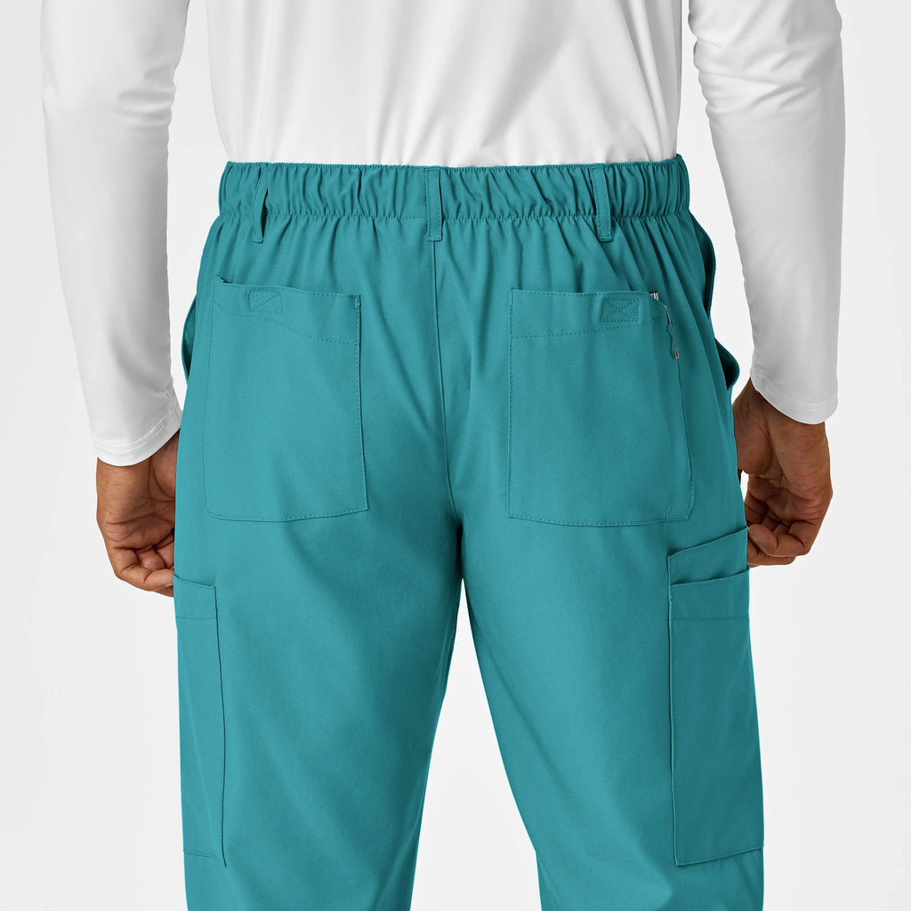 Wink Scrubs Men's Flat Front Cargo Scrub Pant Teal | scrub-supply.com