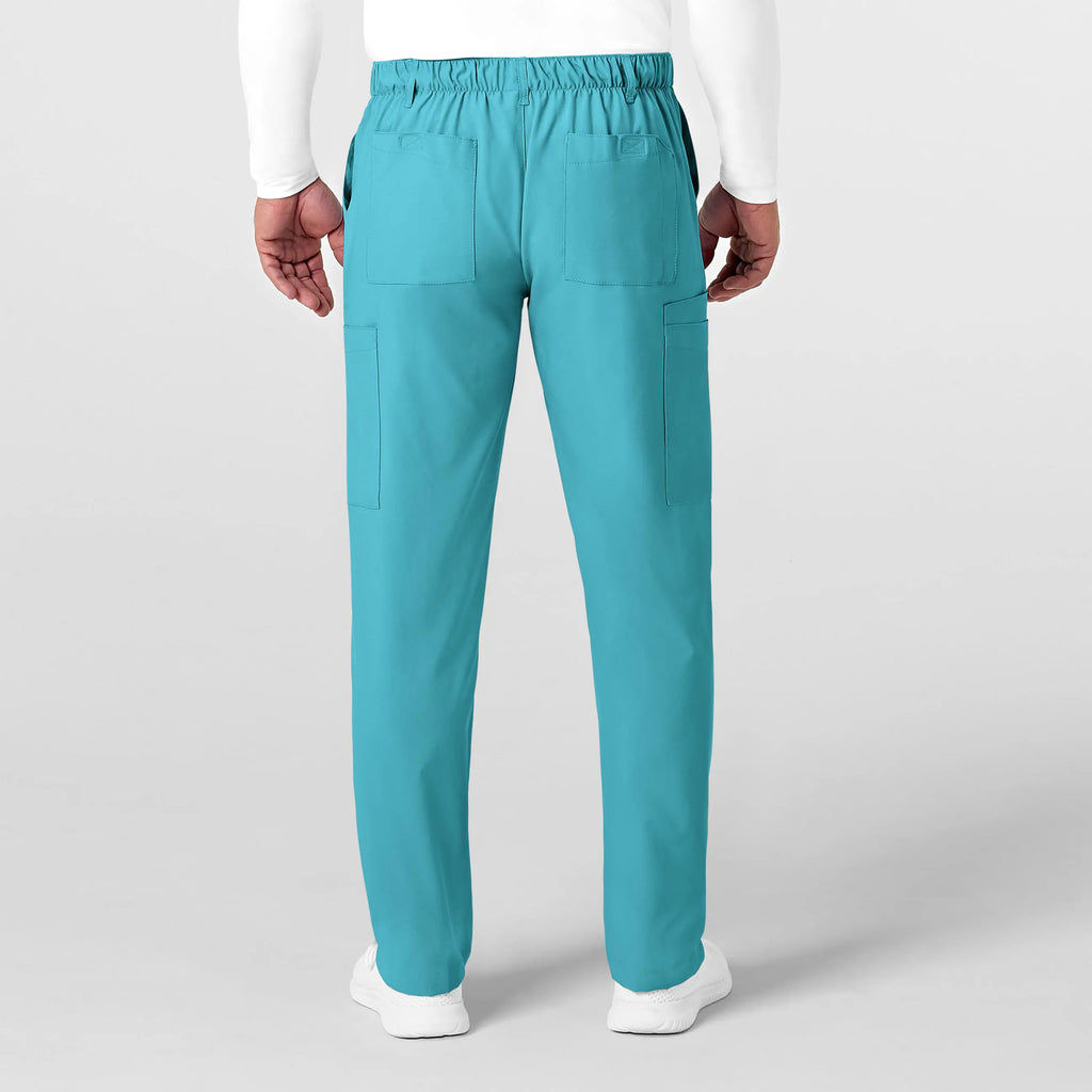 Wink Scrubs Men's Flat Front Cargo Scrub Pant Teal | scrub-supply.com