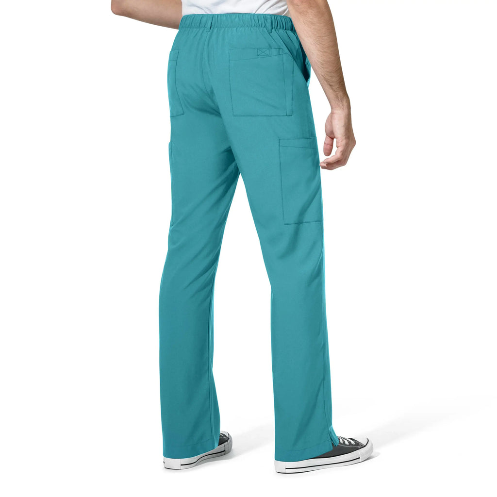 Wink Scrubs Men's Flat Front Cargo Scrub Pant Teal | scrub-supply.com