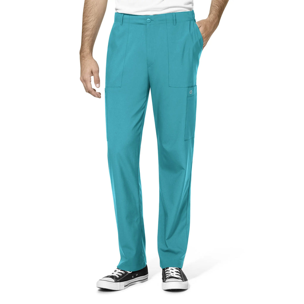 Wink Scrubs Men's Flat Front Cargo Scrub Pant Teal | scrub-supply.com