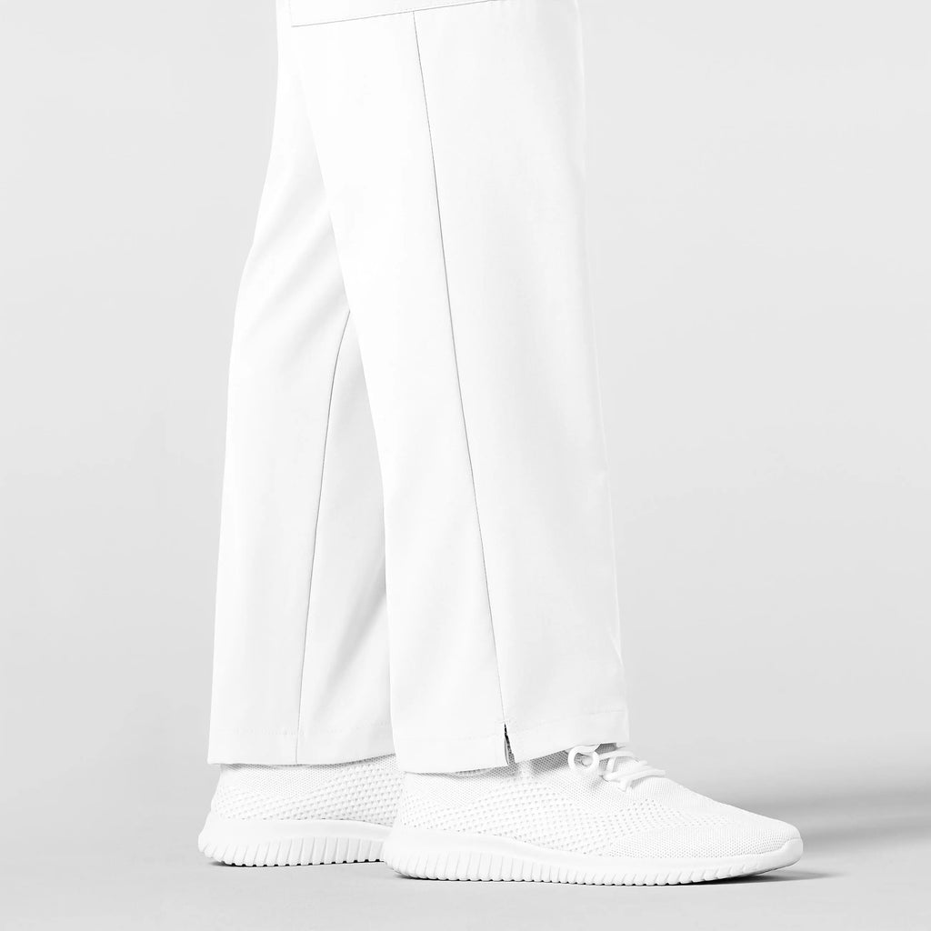 Wink Scrubs Men's Flat Front Cargo Scrub Pant White | scrub-supply.com