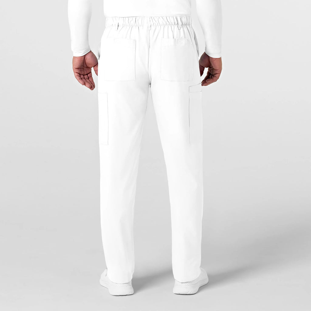 Wink Scrubs Men's Flat Front Cargo Scrub Pant White | scrub-supply.com