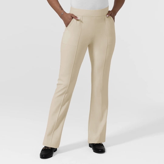 Wink Scrubs Women's Women’s Bootcut Flare Pant Coconut Milk | scrub-supply.com