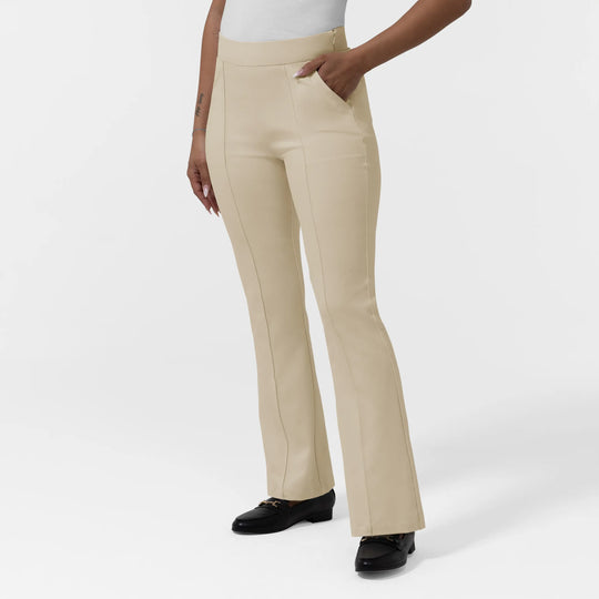 Wink Scrubs Women's Women’s Bootcut Flare Pant Coconut Milk | scrub-supply.com