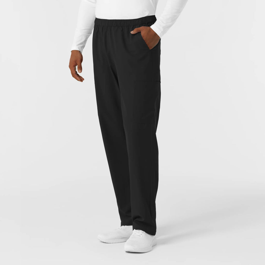 Wink Scrubs Men's Straight Leg Cargo Scrub Pant Black | scrub-supply.com