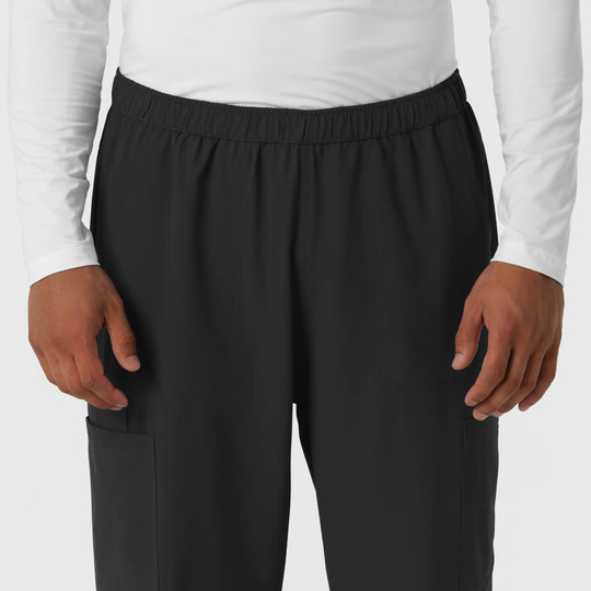 Wink Scrubs Men's Straight Leg Cargo Scrub Pant Black | scrub-supply.com