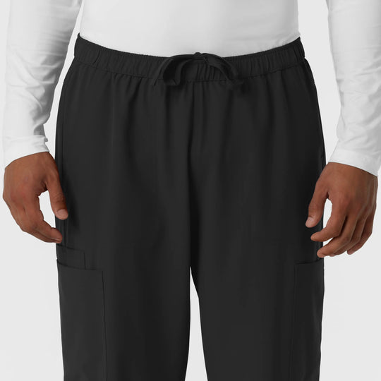 Wink Scrubs Men's Straight Leg Cargo Scrub Pant Black | scrub-supply.com