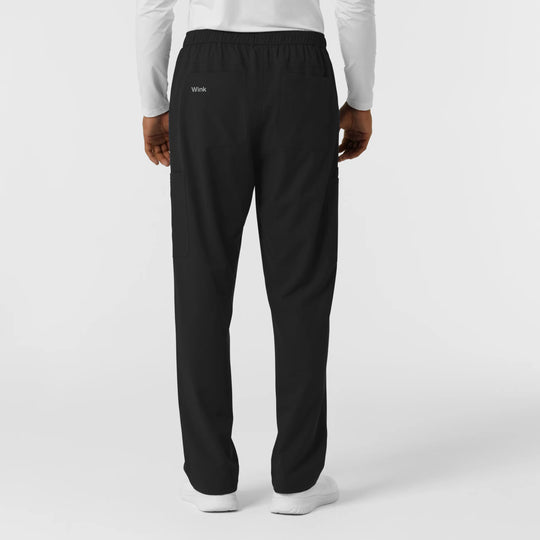 Wink Scrubs Men's Straight Leg Cargo Scrub Pant Black | scrub-supply.com