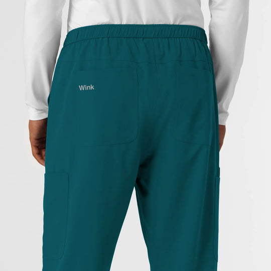 Wink Scrubs Men's Straight Leg Cargo Scrub Pant Caribbean Blue | scrub-supply.com