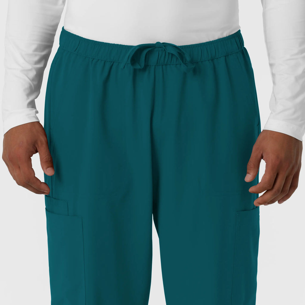 Wink Scrubs Men's Straight Leg Cargo Scrub Pant Caribbean Blue | scrub-supply.com