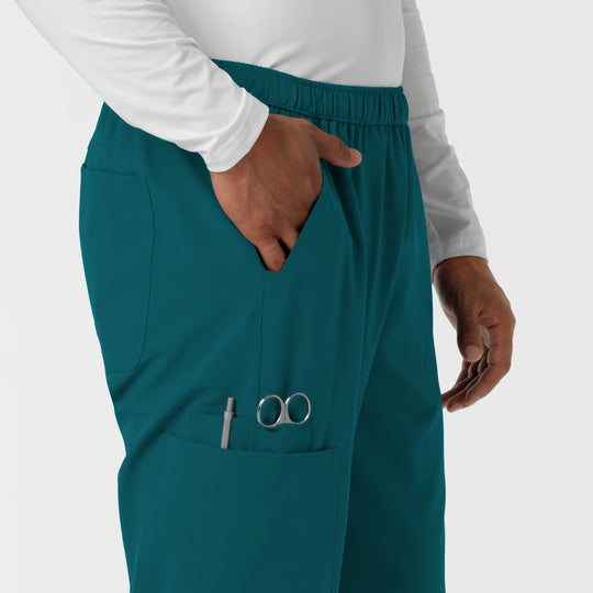 Wink Scrubs Men's Straight Leg Cargo Scrub Pant Caribbean Blue | scrub-supply.com