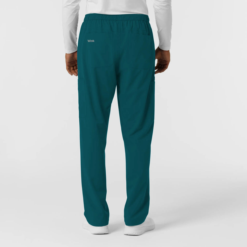 Wink Scrubs Men's Straight Leg Cargo Scrub Pant Caribbean Blue | scrub-supply.com