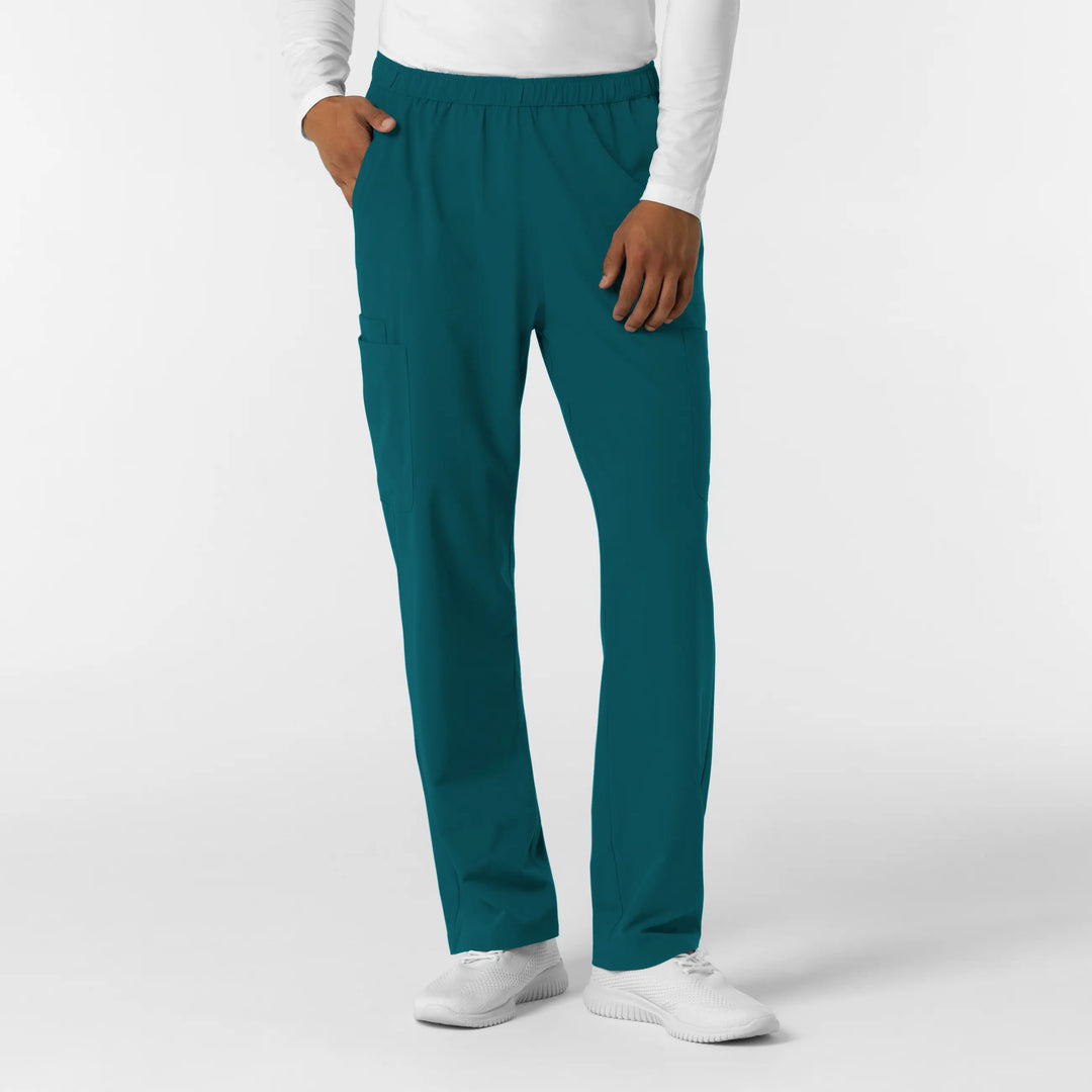 Wink Scrubs Men's Straight Leg Cargo Scrub Pant Caribbean Blue | scrub-supply.com