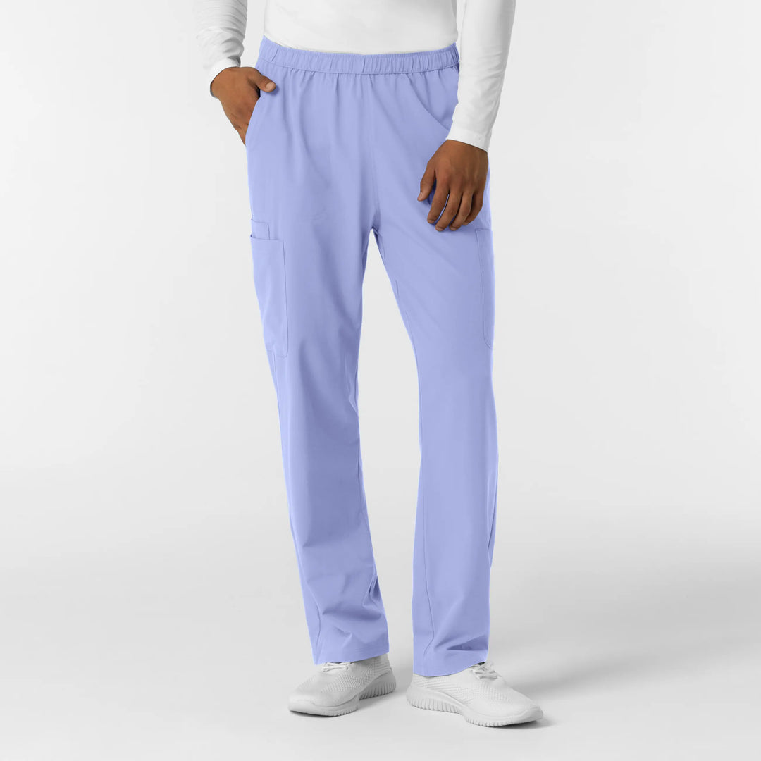 Wink Scrubs Men's Straight Leg Cargo Scrub Pant Ceil Blue | scrub-supply.com