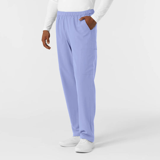 Wink Scrubs Men's Straight Leg Cargo Scrub Pant Ceil Blue | scrub-supply.com