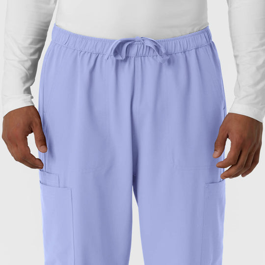 Wink Scrubs Men's Straight Leg Cargo Scrub Pant Ceil Blue | scrub-supply.com