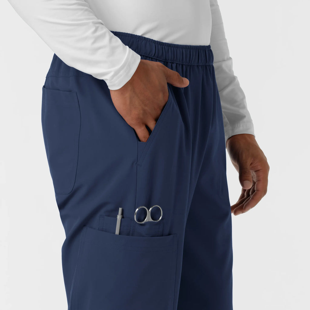 Wink Scrubs Men's Straight Leg Cargo Scrub Pant Navy | scrub-supply.com