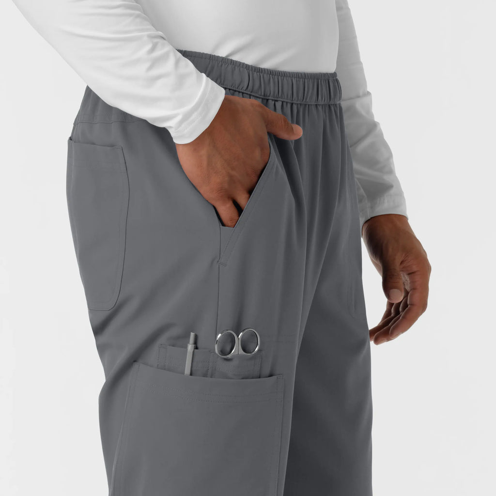 Wink Scrubs Men's Straight Leg Cargo Scrub Pant Pewter | scrub-supply.com