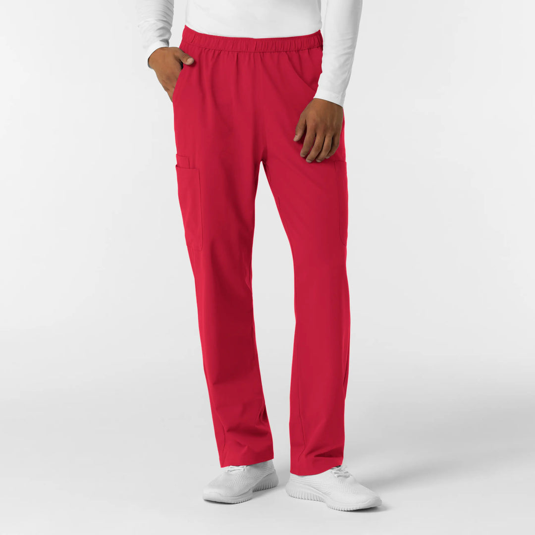 Wink Scrubs Men's Straight Leg Cargo Scrub Pant Red | scrub-supply.com